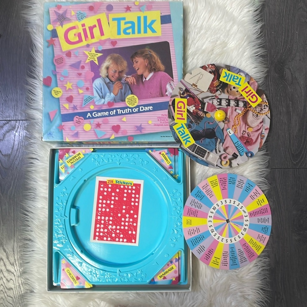 Vintage 1988 Girl talk A game of truth or dare board game